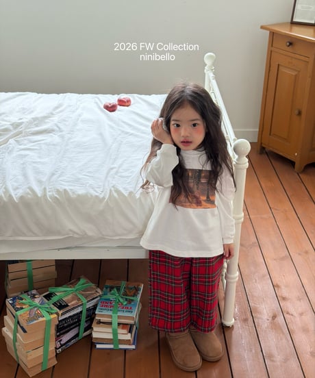 39[予約]ninibello carol check pants