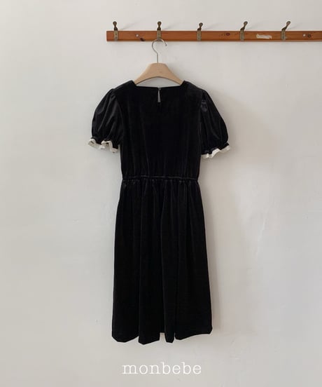 27[予約]monbebe anna velvet dress(mom)