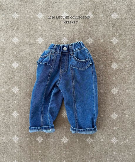 48[予約]melikey frill cut denim pants