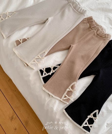 38[予約]petit&petit lael lace trumpet pants