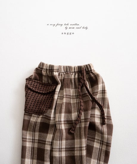 12[予約]anggo cookie pants