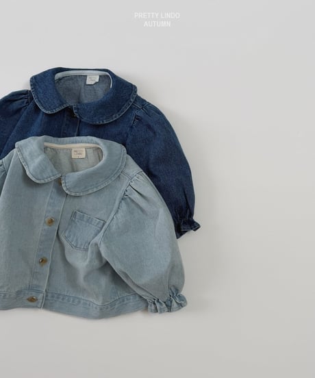 40[予約]LINDO round collar denim jacket