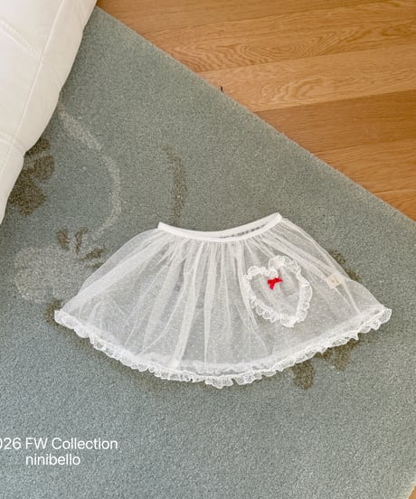 62[予約]ninibello rosie heart apron