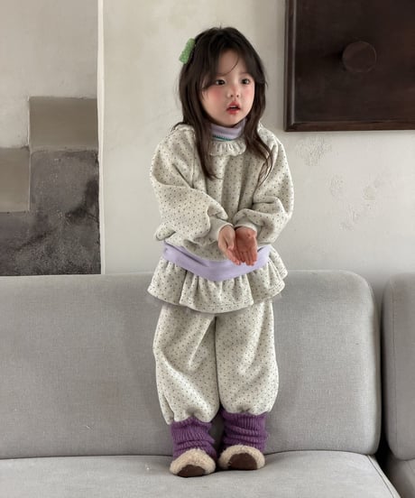90[予約]aiai yoyo fleece two-piece set