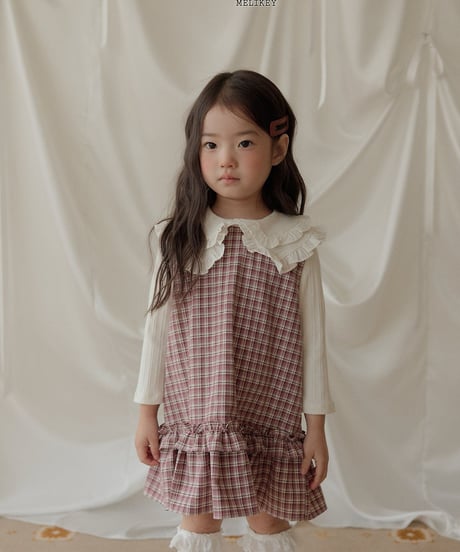 52[予約]melikey check frill ops