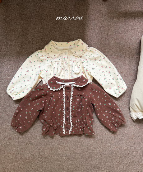 12[予約]marron sharon blouse(XS-L)