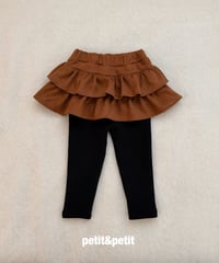 33[予約]petit&petit suede cancan skirt leggings