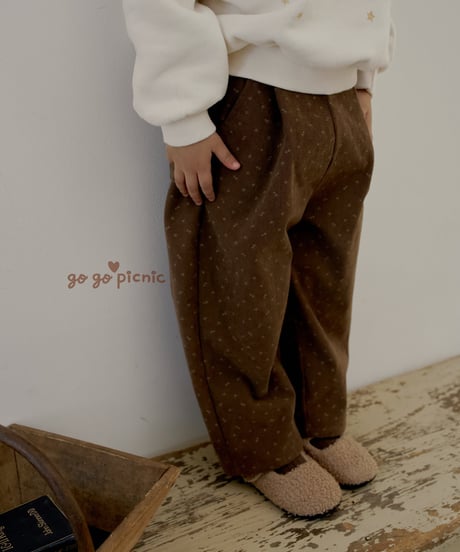 9[予約]go go picnic latte pants