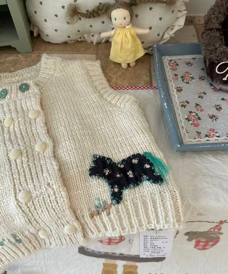 70[予約]aiai horse knit vest