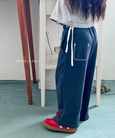 22[予約]poisson ribbon embroidery pants