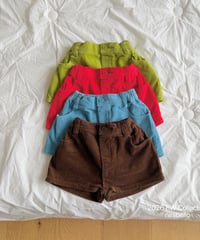 27[予約]ninibello peekaboo corduroy pants