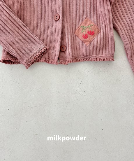 2[予約]milkpowder cherry cardigan
