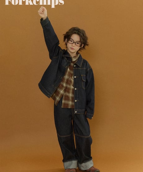 3[予約]FORKCHIPS union roll up pants