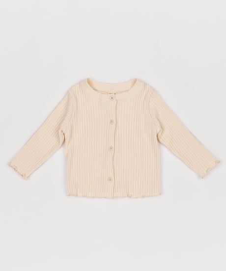 2[予約]送料無料 the beige 26 ribbed cardigan