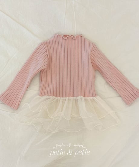 10[予約]petit&petit anne cancan lace t