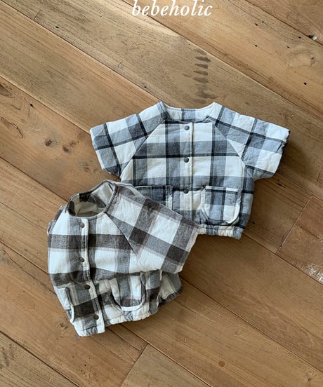 59[予約]bebeholic check jumper