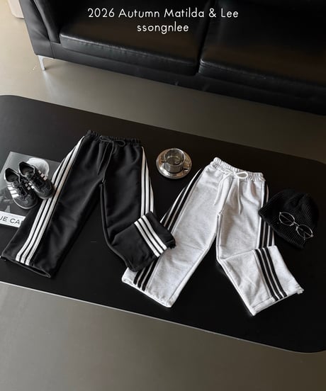 61[予約]matilda&lee 3stripe leaf pants