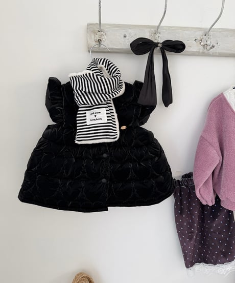 45[予約]berryberry ribbed striped scarf