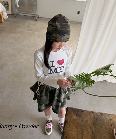 77[予約]bunny powder camo waffle beanie