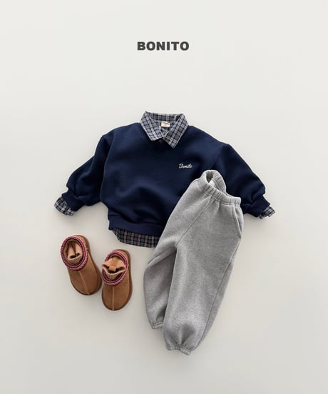 6[予約]bonito fleece line jogger pants