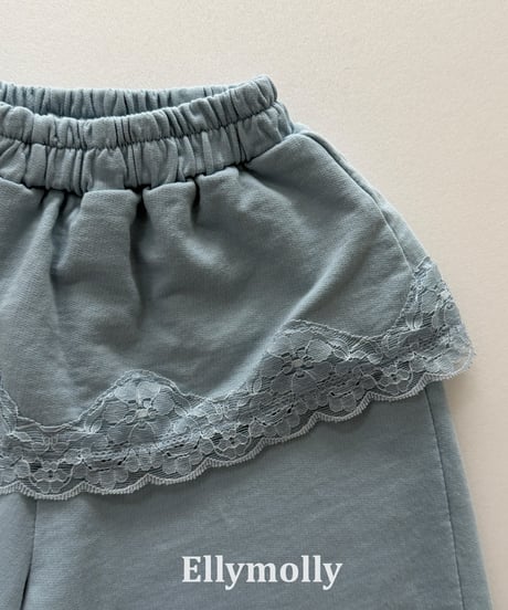 56[予約]ELLYMOLLY cottage lace jogger pants