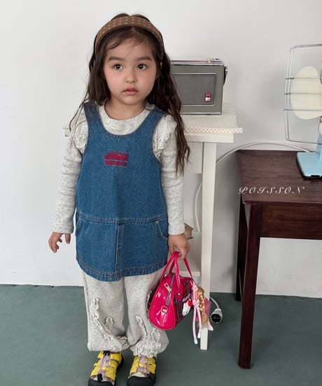 4[予約]poisson denim dress