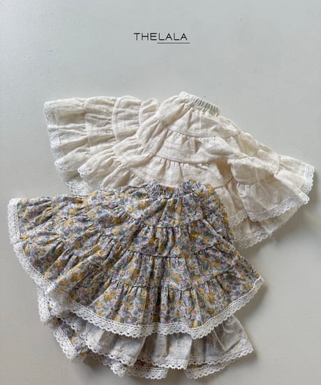 34[予約]thelala flower skirt