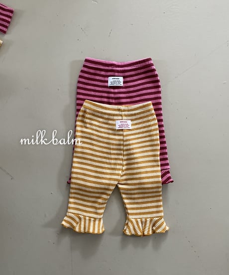 24[予約]milkbalm lollipop frill pants
