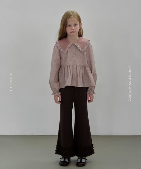 15[予約]ROSETTE floral blouse