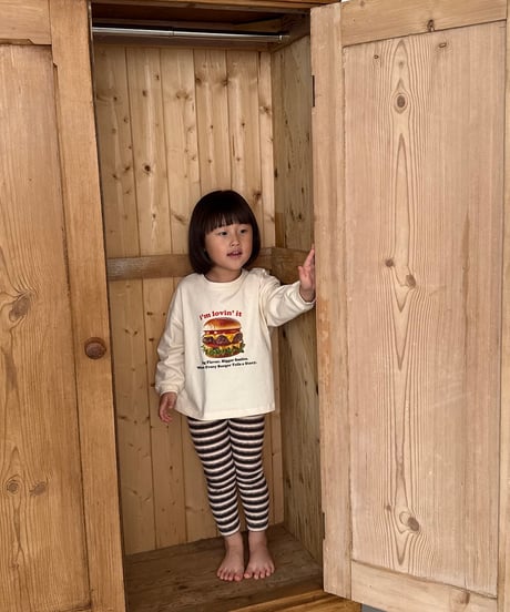 7[予約]nightbebe burger long sleeve tee