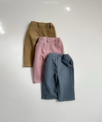 18[予約]minirobe button peach pants