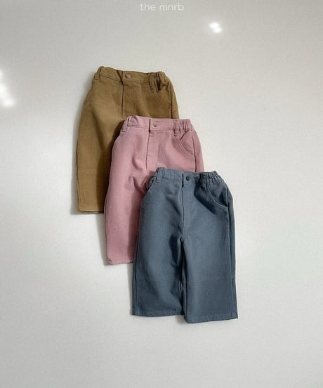 18[予約]minirobe button peach pants