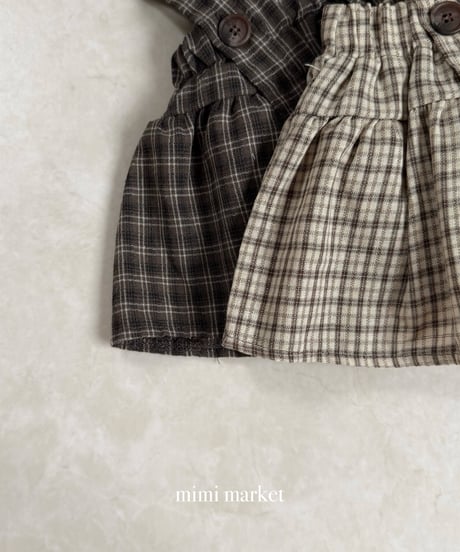 7[予約]mimi market lona tiered skirt