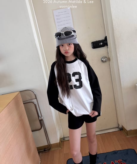23[予約]matilda&lee 23 colorblock raglan tee