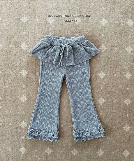 39[予約]melikey vest frill bootcut