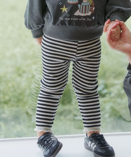1[予約]momoann willy rib leggings