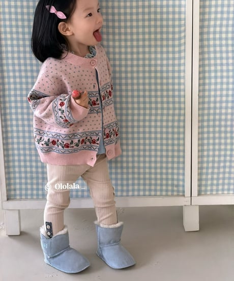 21[予約]ololala rose knit cardigan