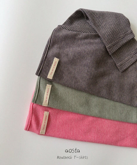 42[予約]Aosta boat neck t