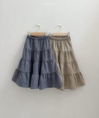 29[予約]digreen check ruffle skirt