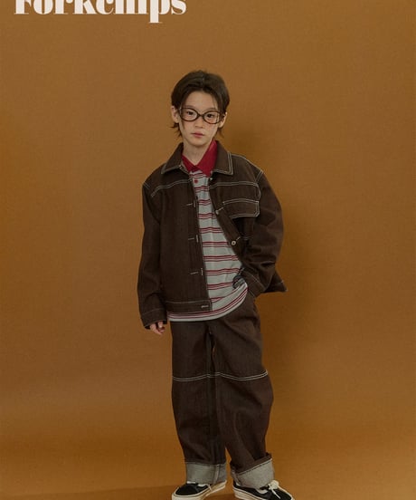 2[予約]FORKCHIPS union denim jacket
