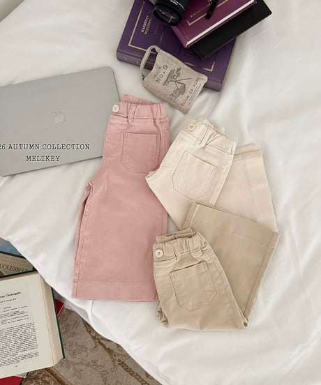 43[予約]melikey cotton wide pants