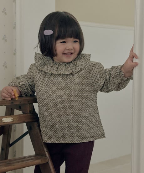 6[予約]送料無料 the beige flower bluse