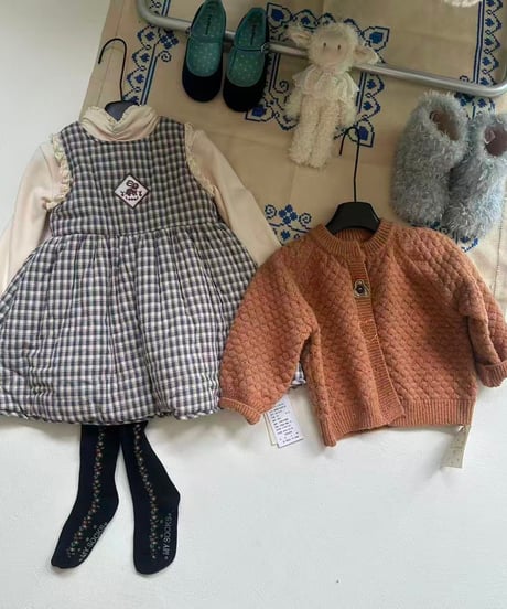 93[予約]aiai madeleine check dress
