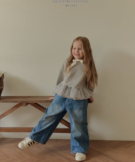 47[予約]melikey wide denim pants