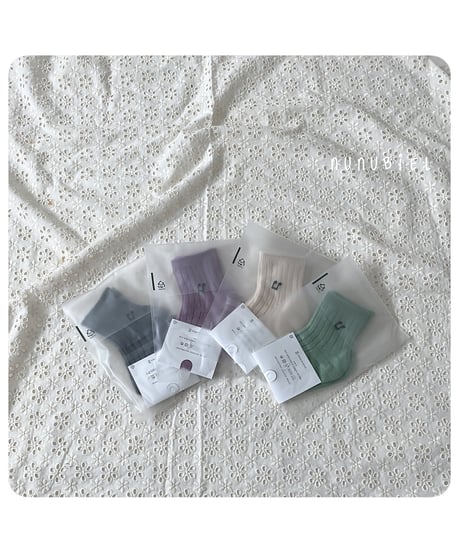 51[予約]nunubiel rib socks