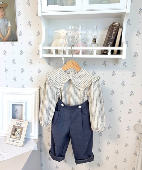 11[予約]ohho sailor frill blouse