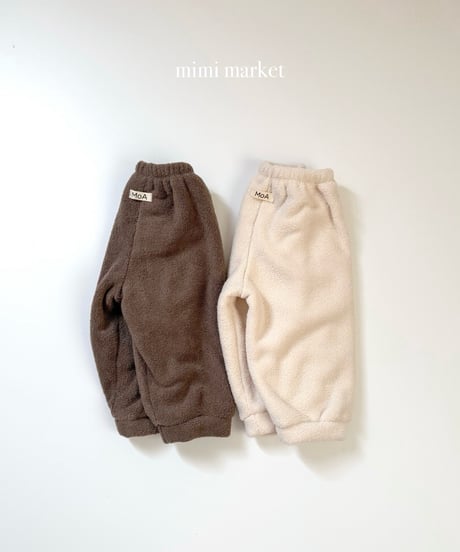41[予約]mimi market egg pintuck jogger