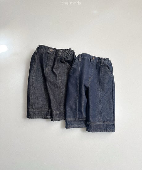 1[予約]minirobe non fade cut denim pants