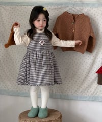 93[予約]aiai madeleine check dress