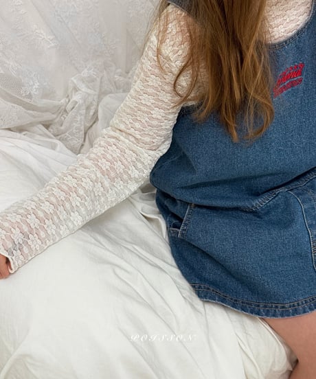 4[予約]poisson denim dress